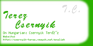 terez csernyik business card